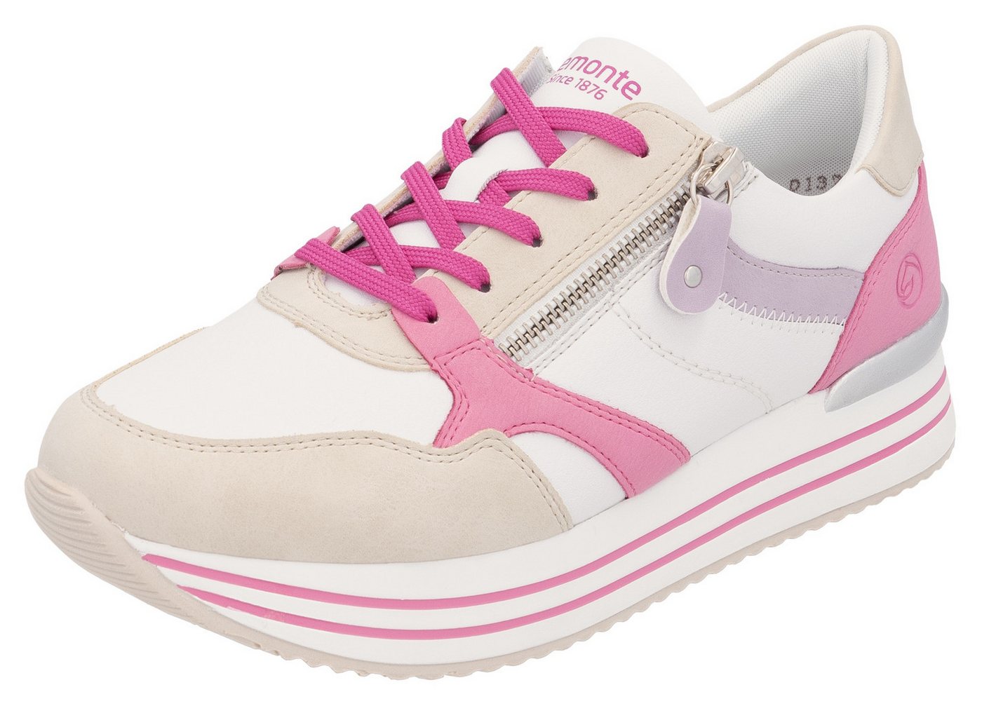 Remonte Plateausneaker, Freizeitschuh, Halbschuh, Schnürschuh mit loser Soft-Einlage