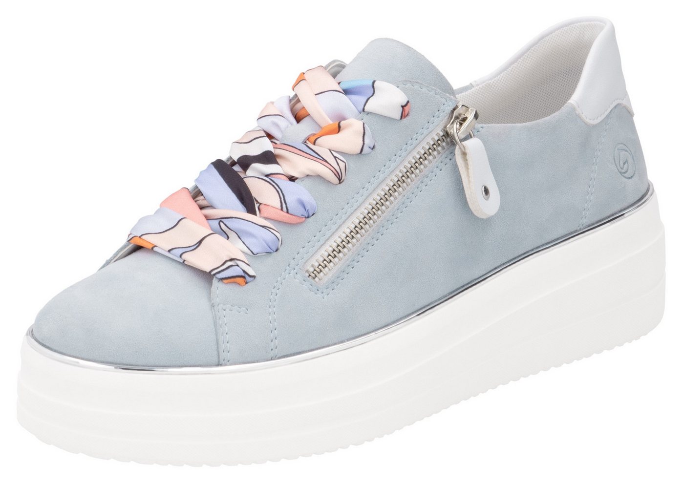 Remonte Plateausneaker, Freizeitschuh, Halbschuh, Schnürschuh mit seitlichem Reißverschluss