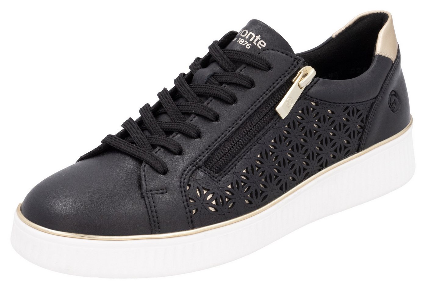 Remonte Plateausneaker, Freizeitschuh, Schnürer, Halbschuh mit Perforation