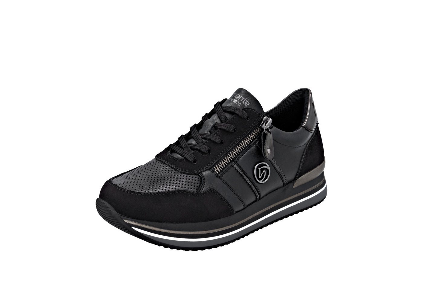 Remonte Plateausneaker Schnürschuh, Halbschuh, Freizeitschuh mit gepolstertem Schaftrand