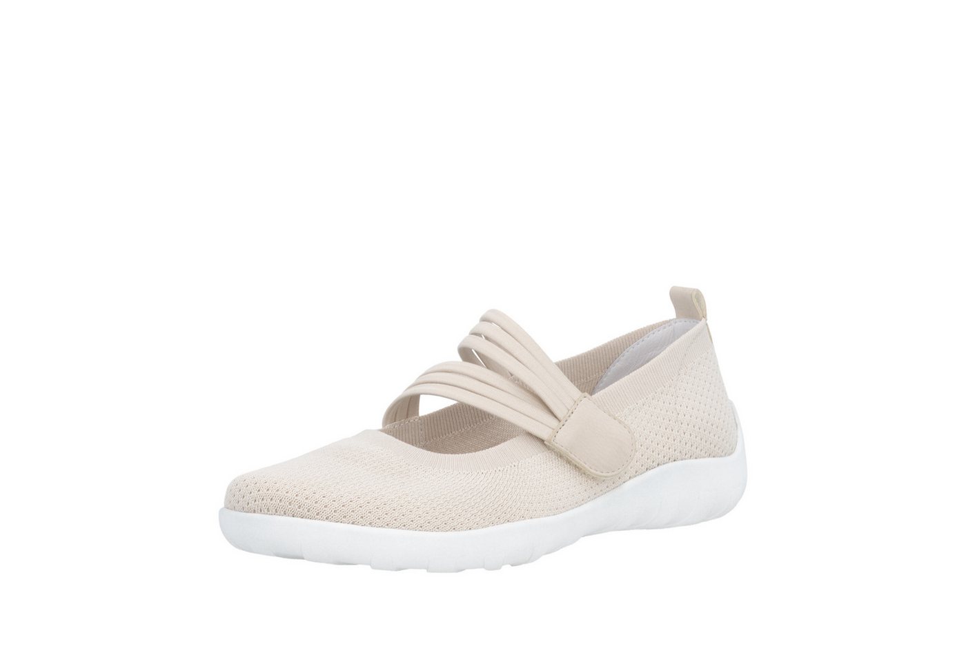 Remonte Riemchenballerina Slipper, Schlupfschuh, Sommerschuh, Klettschuh mit Softfußbett