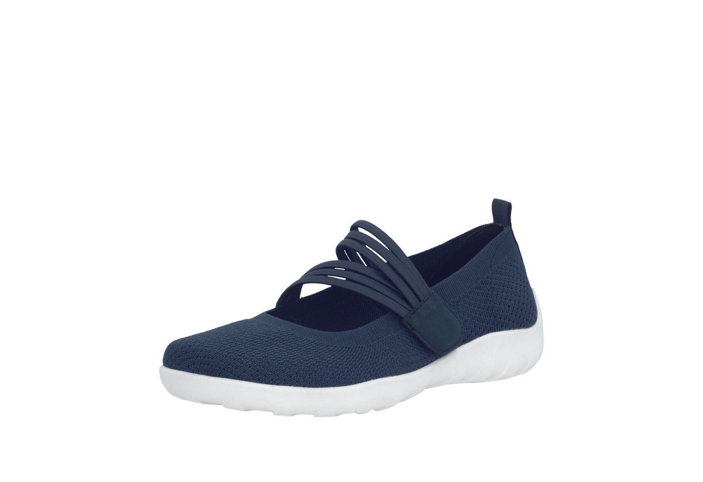Remonte Riemchenballerina Slipper, Schlupfschuh, Sommerschuh, Klettschuh mit Softfußbett