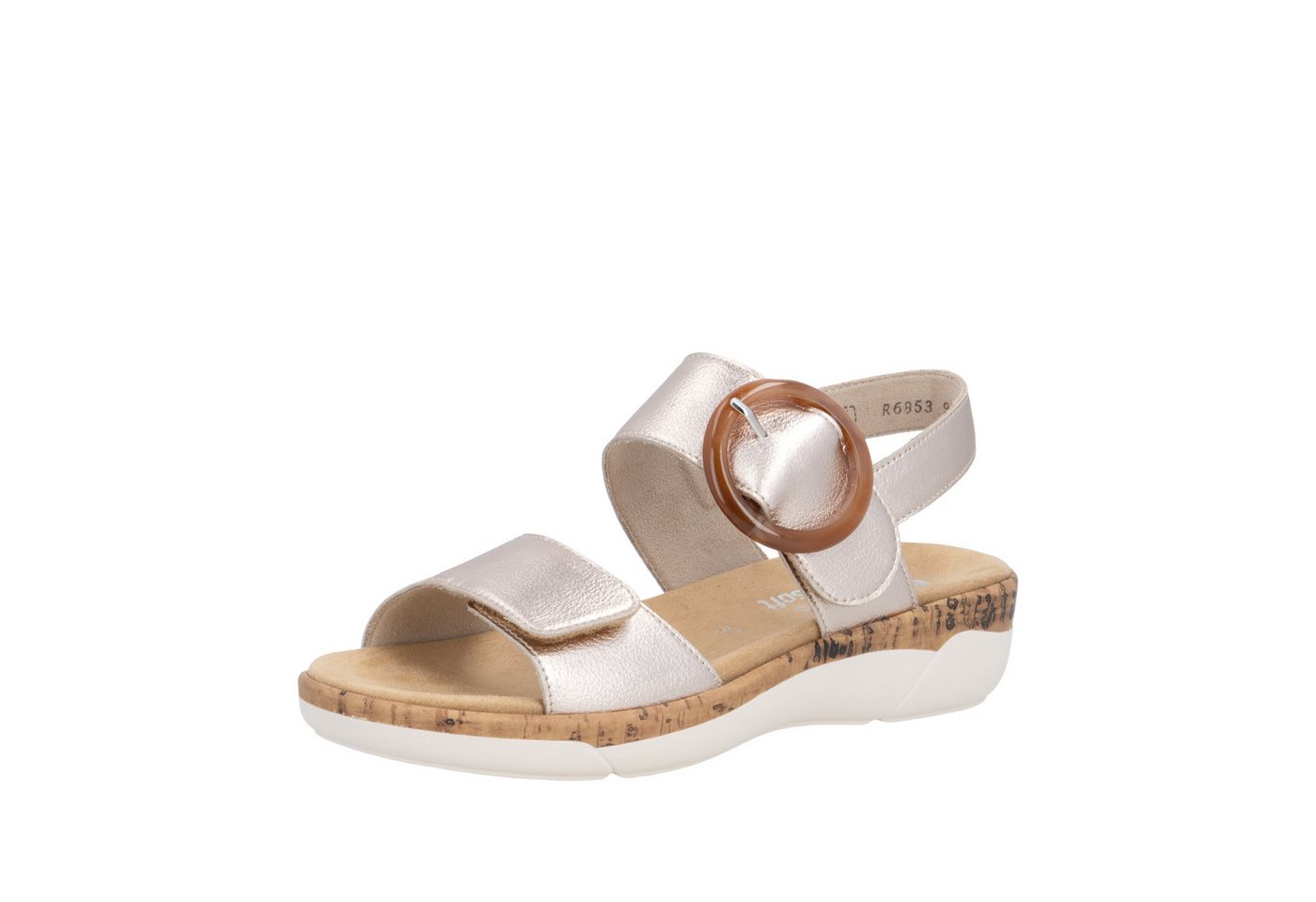 Remonte Sandale Klettschuh, Sommerschuh, Sandalette mit herausnehmbarem Fußbett