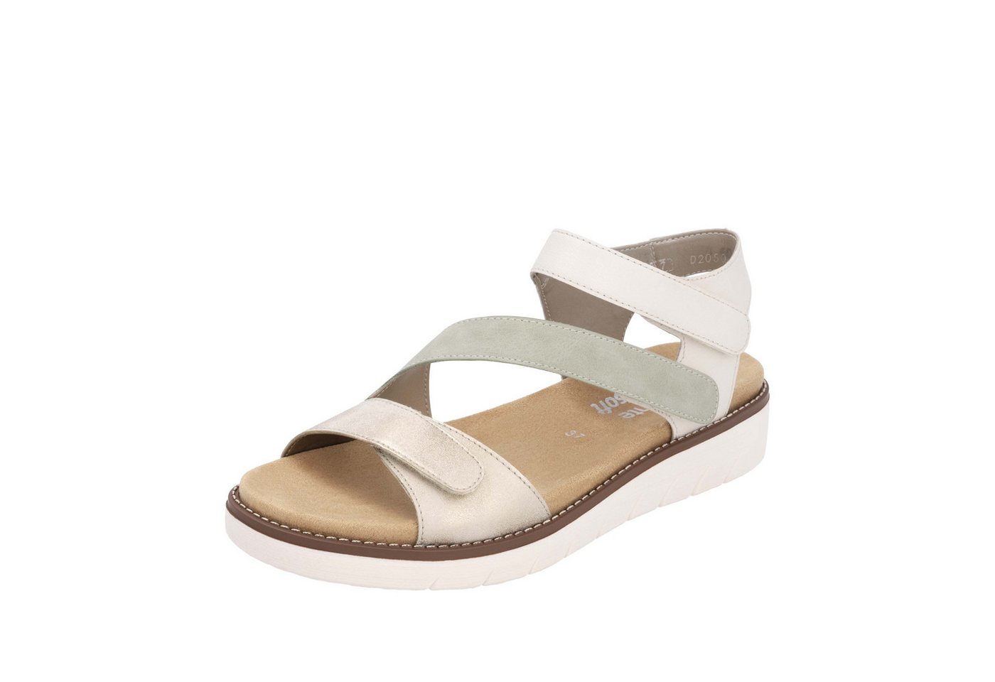 Remonte Sandale Sommerschuh, Klettschuh, Sandalette, Riemchensandale mit Softfußbett