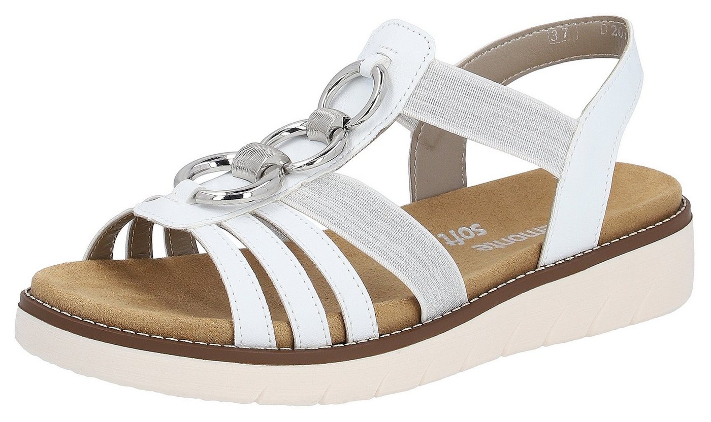 Remonte Sandale, Sommerschuh, Sandalette, Keilabsatz, mit praktischen Gummizügen