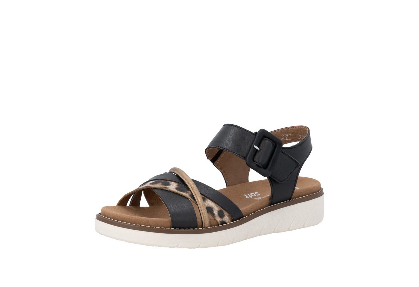 Remonte Sandale Sommerschuh, Sandalette mit Softfußbett und Klettverschluss