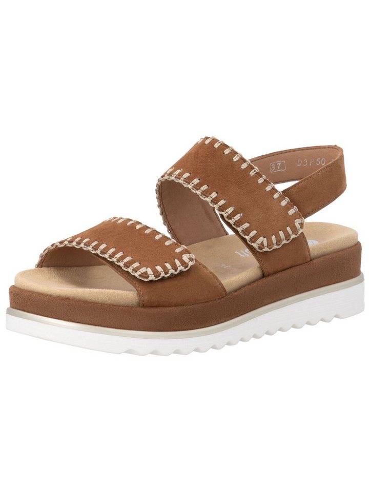 Remonte Sandalen Leder Keilsandalette (braun)