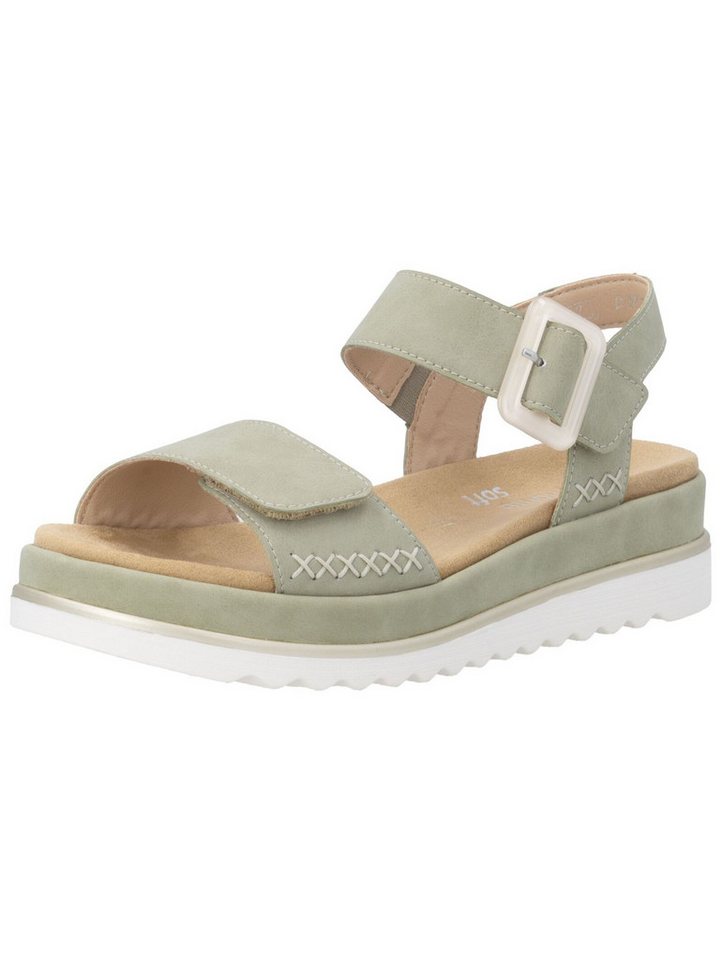 Remonte Sandalen Leder Riemchensandale (grün)