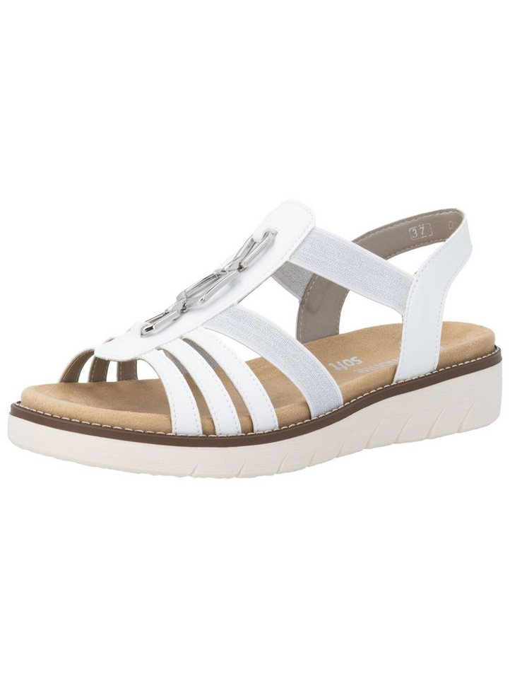 Remonte Sandalen Lederimitat Riemchensandale (weiß)