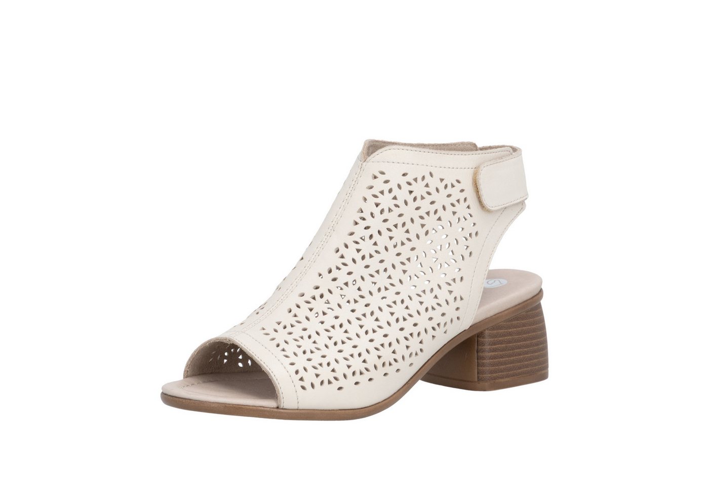 Remonte Schaftsandalette Sommerschuh mit Blockabsatz und Klettriemchen an der Ferse