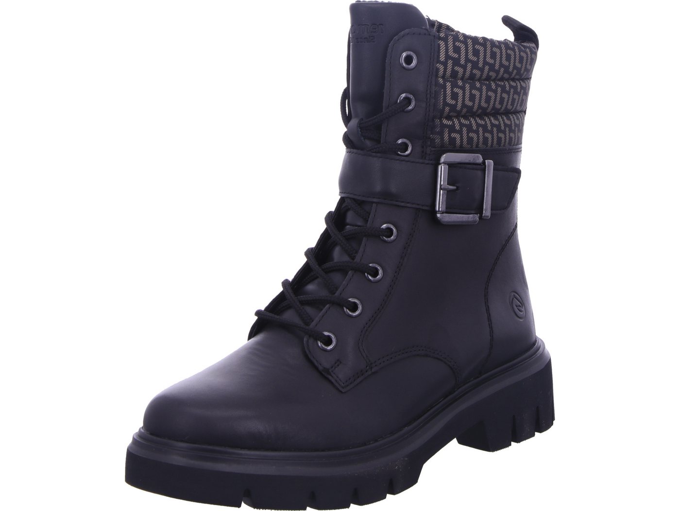 Remonte Schnürboots echtes Leder (schwarz)