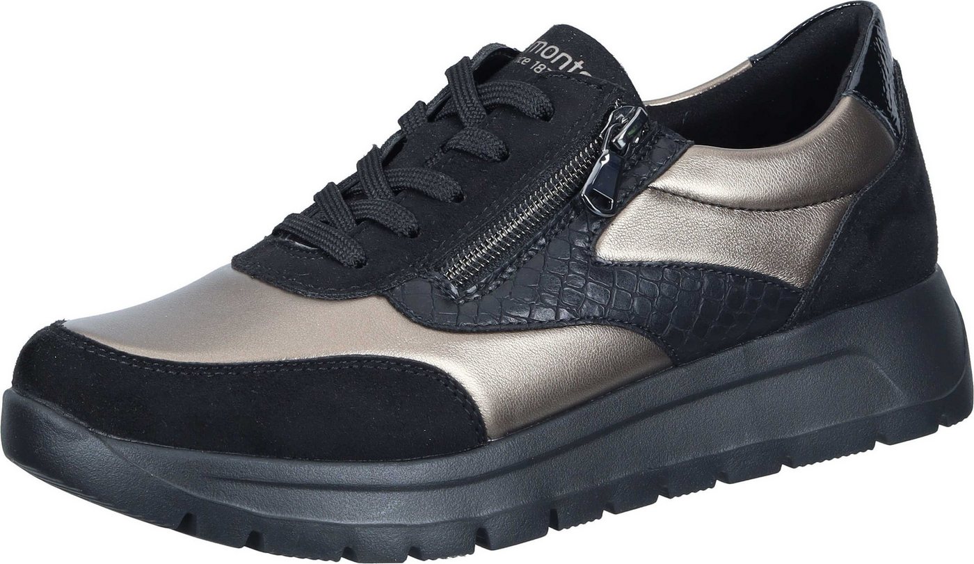 Remonte Schnürer Schnürschuh aus Stretch Material (bronze)