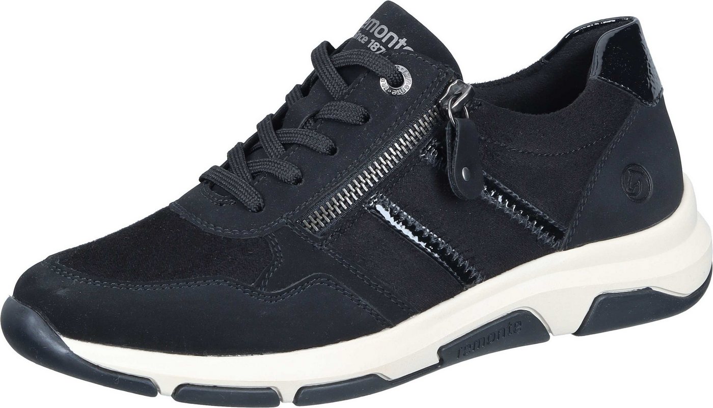 Remonte Schnürer Schnürschuh aus Stretch Material (schwarz)