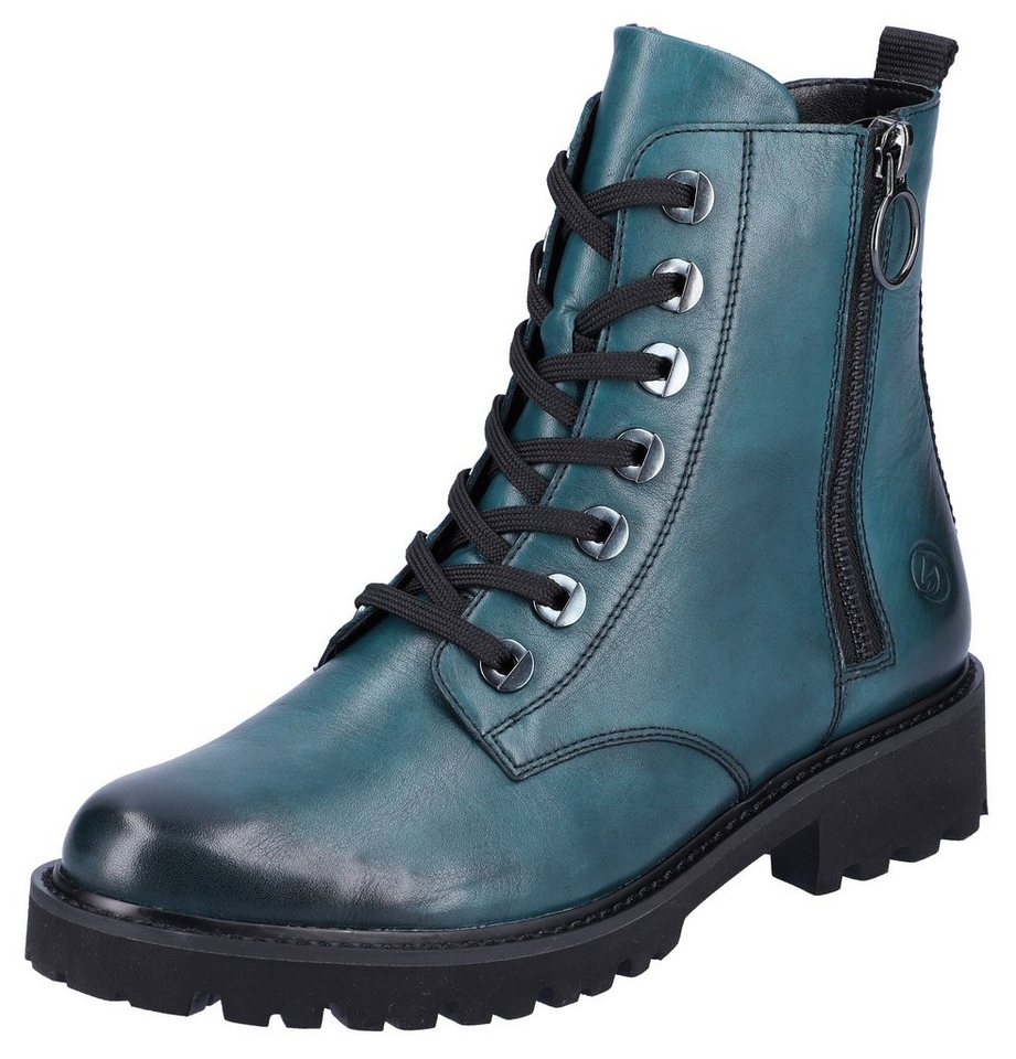 Remonte Schnürstiefelette Blockabsatz, Stiefelette, Schnürboots, im modischen Used Look