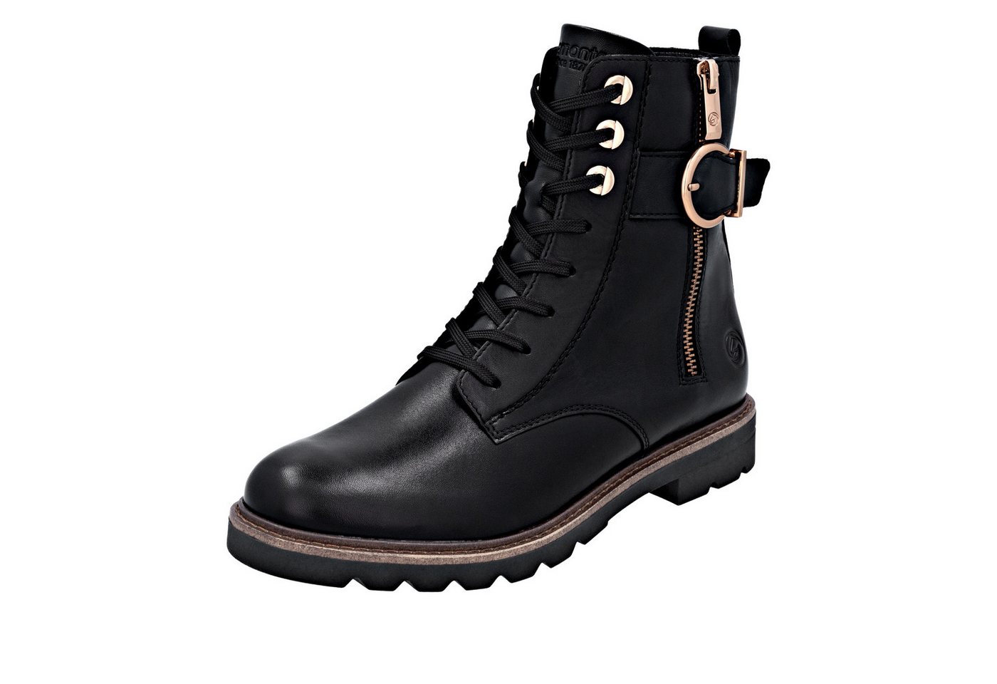 Remonte Schnürstiefelette Schnürboots, Casual-Stiefelette, Blockabsatz, mit großer Zierschließe