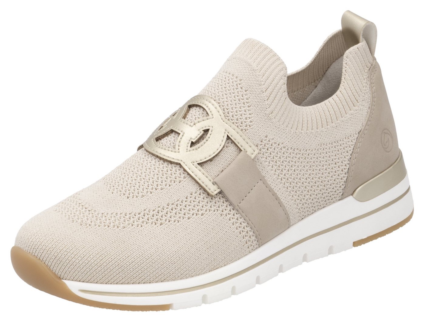 Remonte Slip-On Sneaker, Freizeitschuh, Halbschuh, Slipper mit Gummizug am Schaftrand