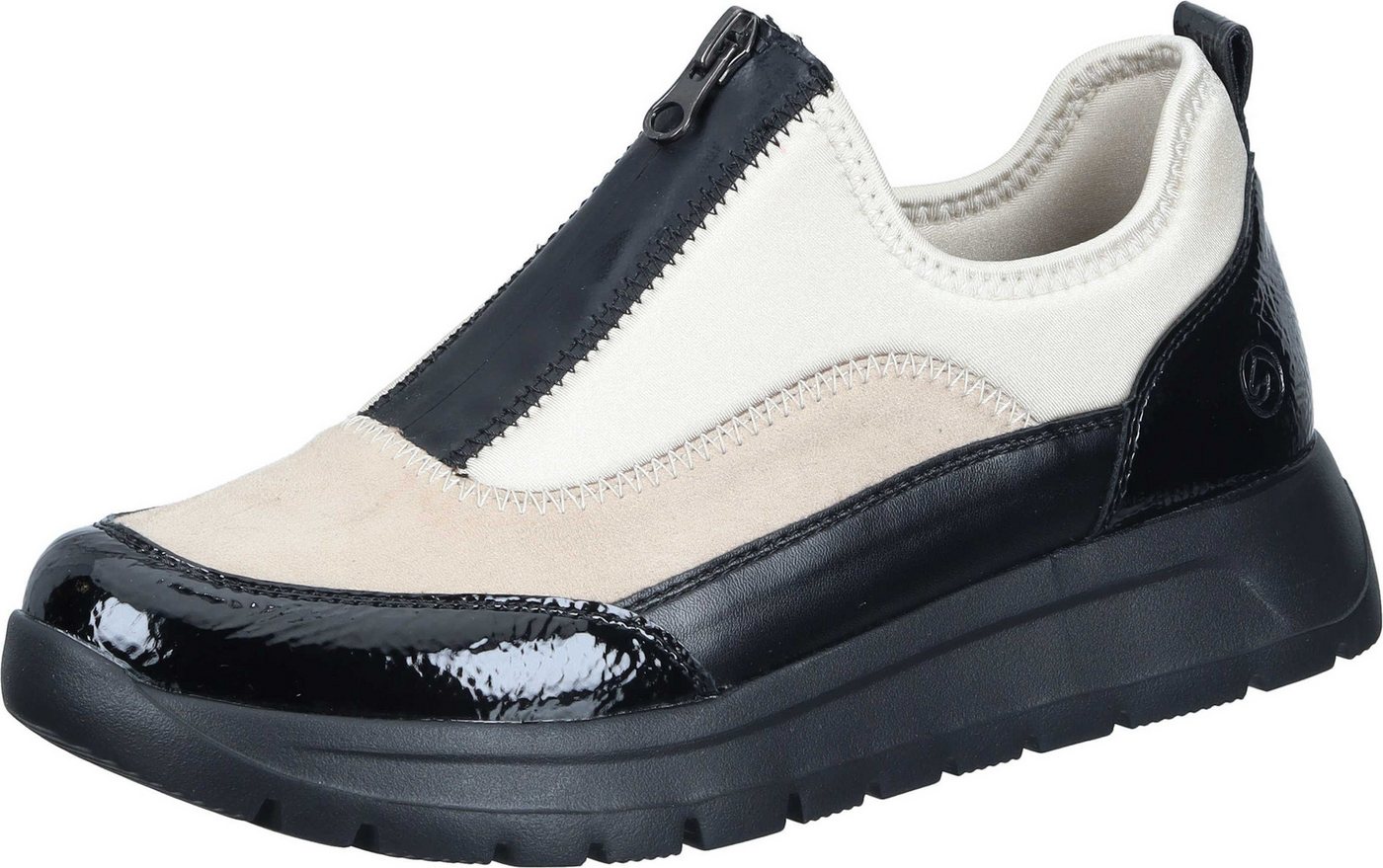 Remonte Slipper Slipper aus Textil (weiß)