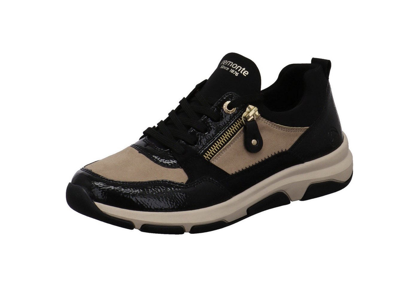 Remonte Sneaker (beige/schwarz)