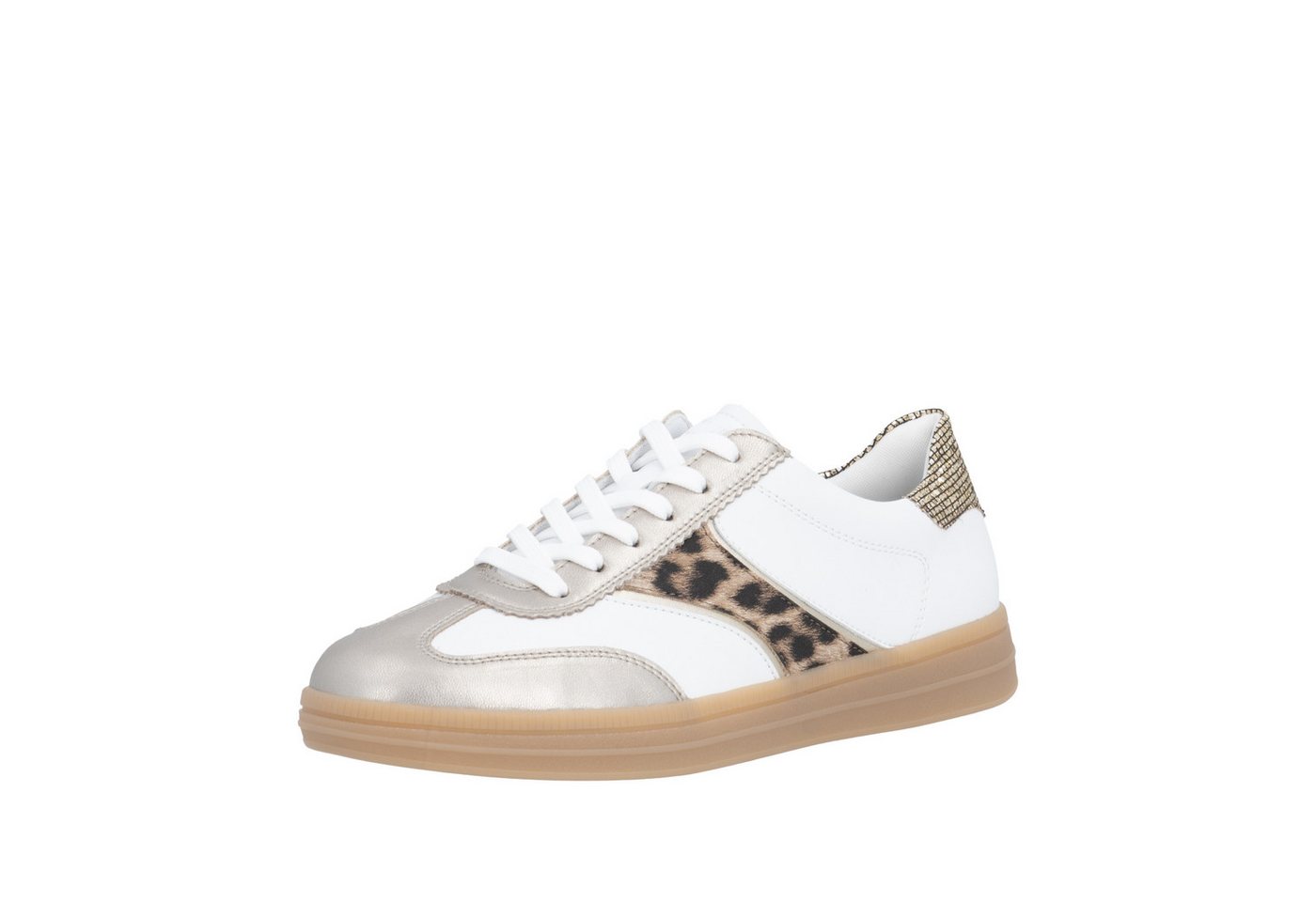 Remonte Sneaker Freizeitschuh, Halbschuh, Leo-Sneaker mit Wechselfußbett