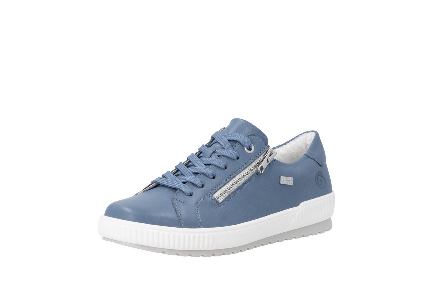 Remonte Sneaker Freizeitschuh, Halbschuh mit seitlichem Reißverschluss und TEX-Membran (blau)