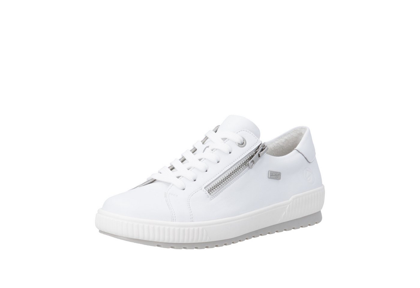 Remonte Sneaker Freizeitschuh, Halbschuh mit seitlichem Reißverschluss und TEX-Membran (weiß)