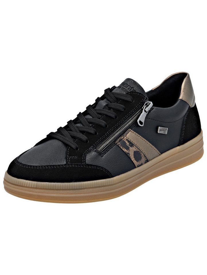Remonte Sneaker Glattleder Sneaker (braun/schwarz)
