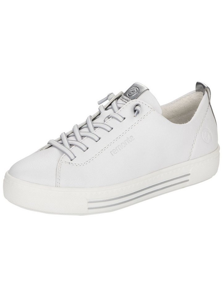 Remonte Sneaker Glattleder Sneaker (silber/weiß)