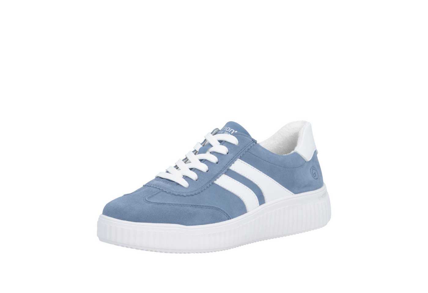 Remonte Sneaker Schnürschuh, Halbschuh, Freizeitschuh mit Lite´ n Soft-Ausstattung (blau/weiß)