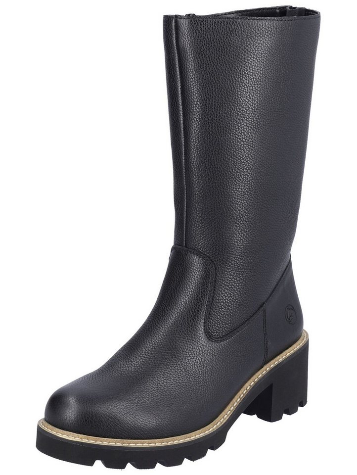 Remonte Stiefel Glattleder Stiefel (schwarz)
