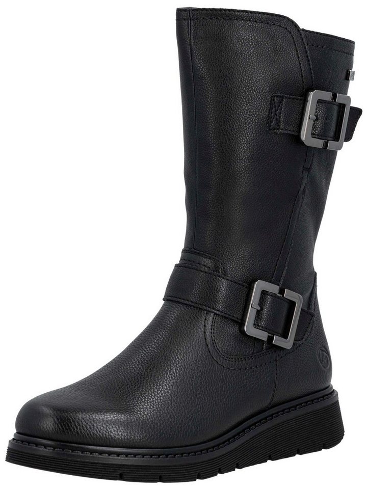 Remonte Stiefel Leder/Synthetik Stiefel (schwarz)