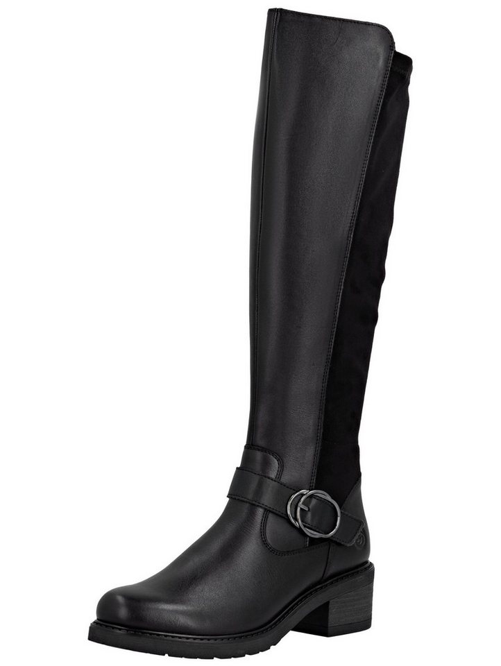 Remonte Stiefel Leder/Textil Stiefel (schwarz)