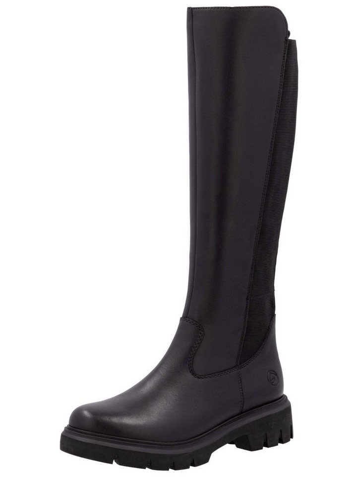 Remonte Stiefel Leder/Textil Stiefel (schwarz)