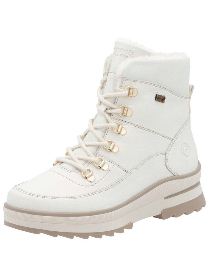 Remonte Stiefelette Glattleder Schnürstiefelette (weiß)