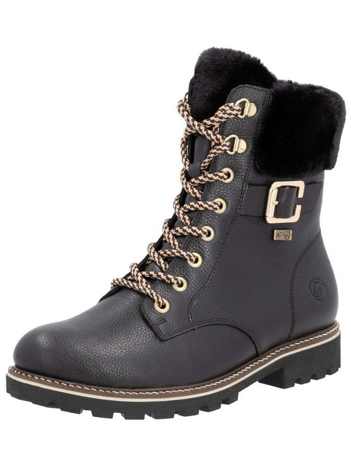 Remonte Stiefelette Leder/Fell Schnürstiefelette
