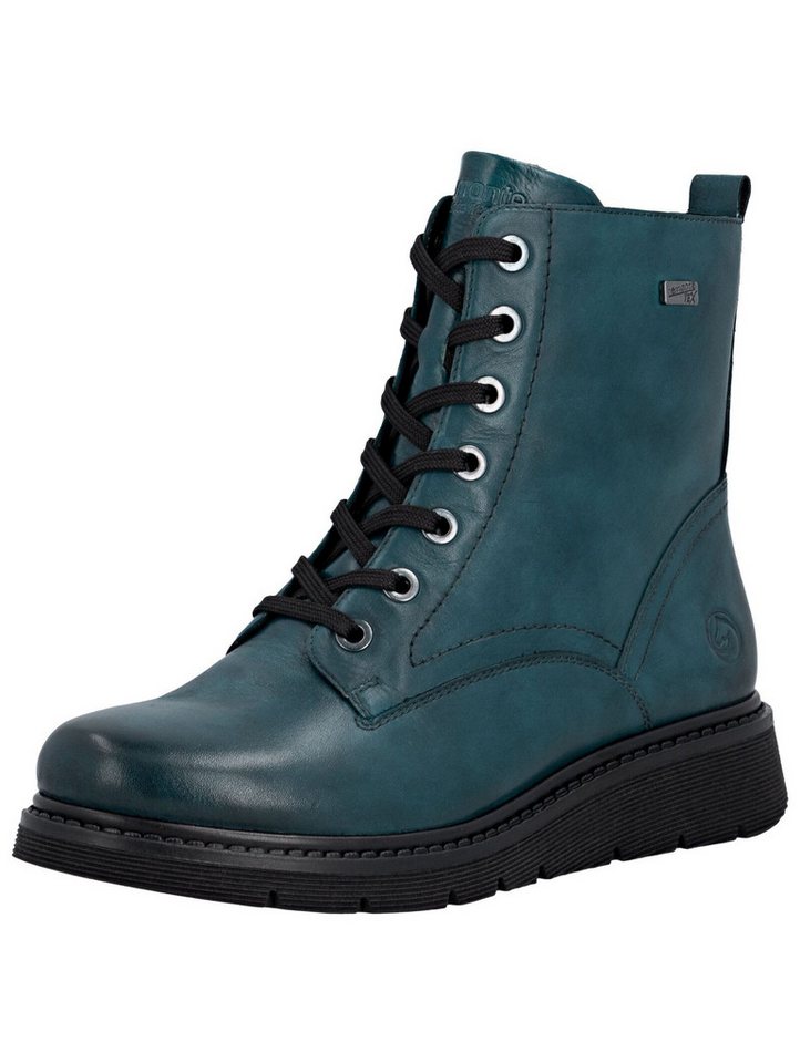 Remonte Stiefelette Leder Schnürstiefelette (blau)