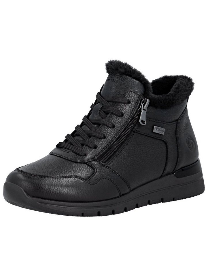 Remonte Stiefelette Leder/Synthetik Schnürstiefelette (schwarz)