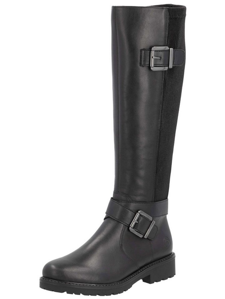 Remonte Stiefel Glattleder Stiefel (schwarz)