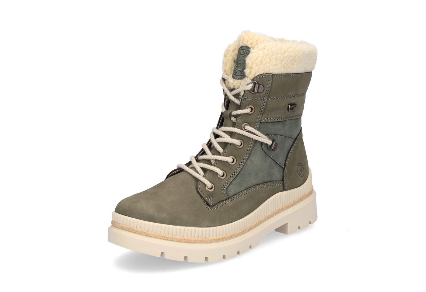 Remonte Damen Schnürboot khaki Schnürboots (grün)