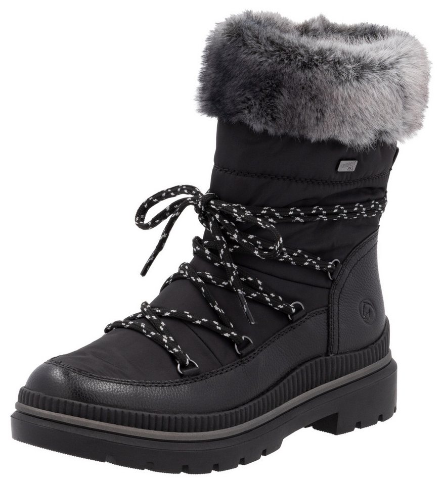 Remonte Winterboots, Blockabsatz, Winterstiefelette mit wasserabweisender TEX-Membran
