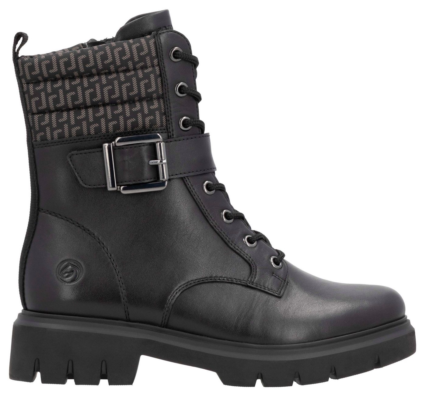 Remonte Winterstiefelette, Blockabsatz, Winterboots, Schnürboots mit Innenreißverschluss