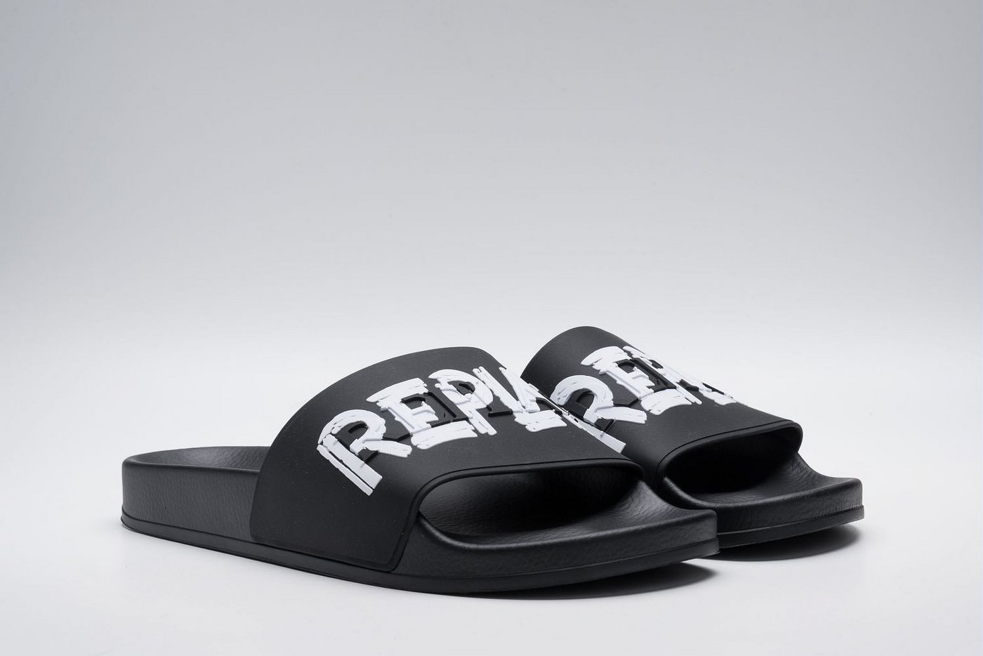 Replay Badepantolette Sommerschuh, Badeschuh, Strandschuh, Flat mit Logoschriftzug