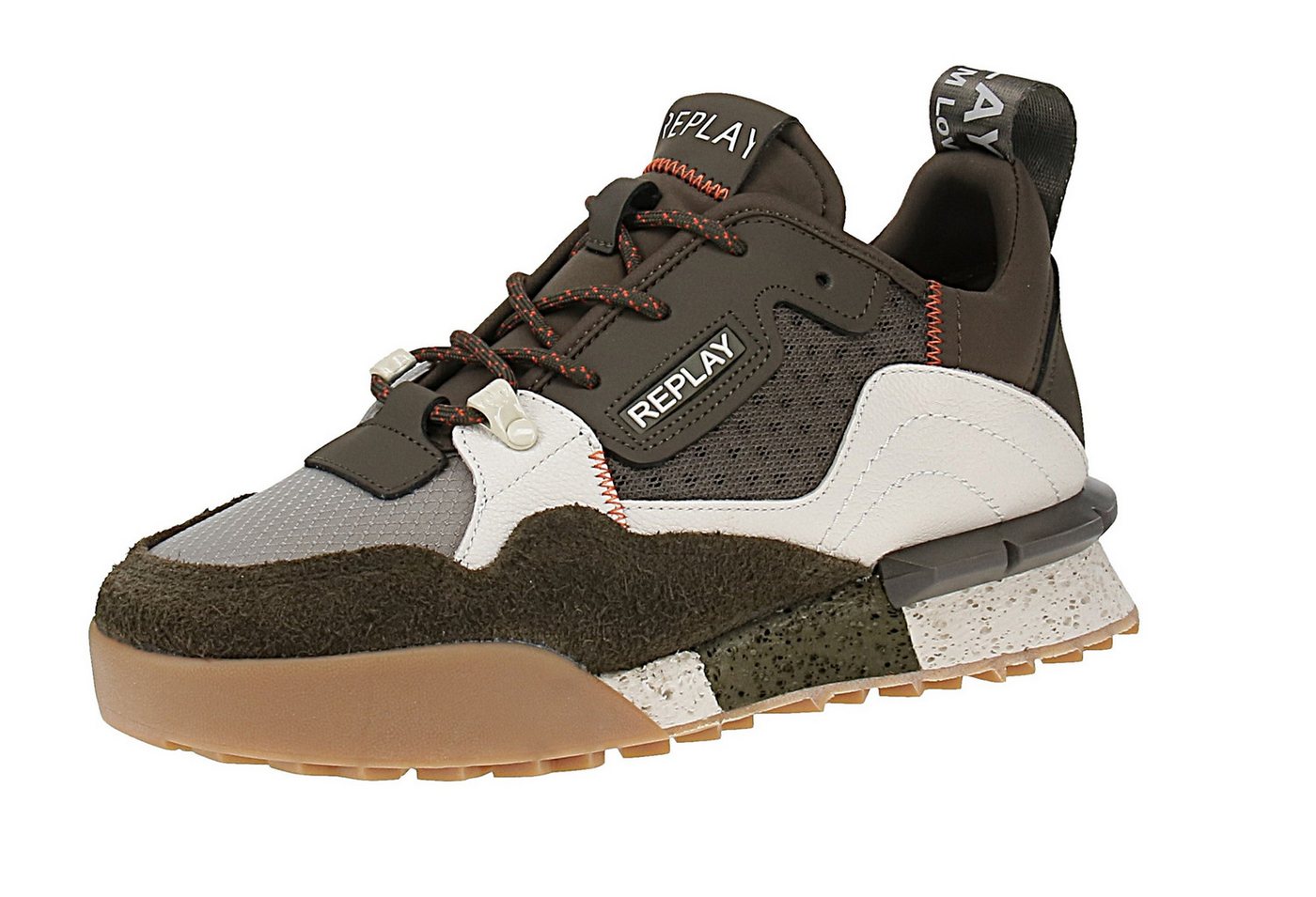Replay Field Edge 26 GMS1P C0074L - Herren Sneaker - 039-Mil-Green Sneaker