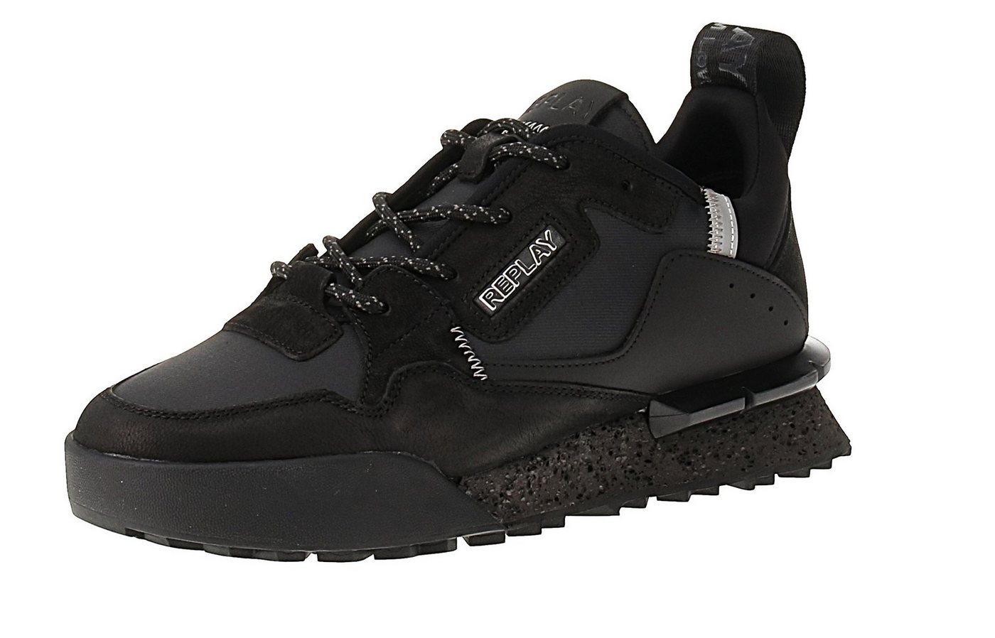 Replay Field Melt 3 GMS1P C0076L- Herren Sneaker - 003-Black Sneaker