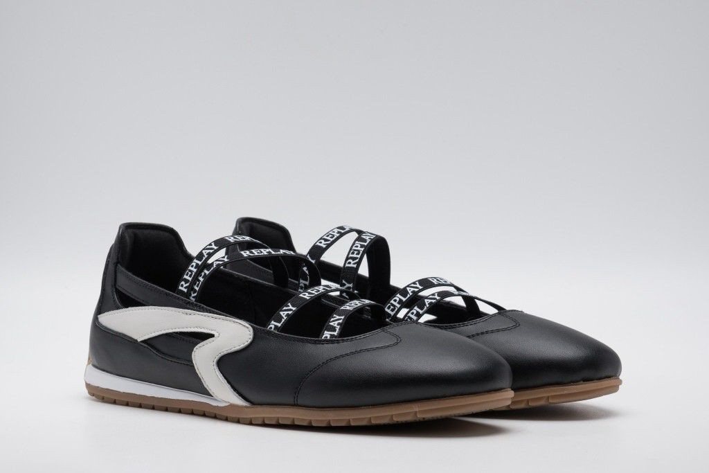 Replay Sneaker Ballerinas Slipper, Schlupfschuh mit elastischen Gummizügen