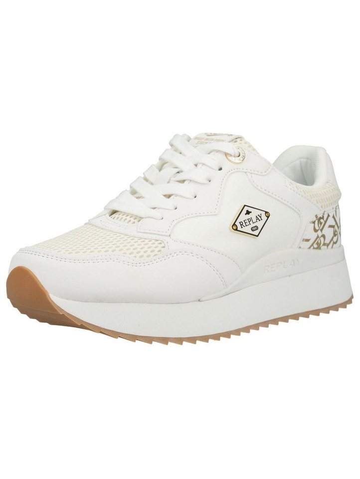 Replay Sneaker Lederimitat Sneaker (weiß)