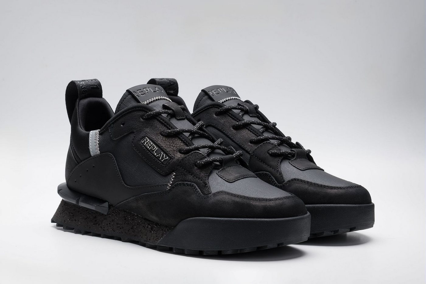 Replay Sneaker Schnürschuh, Halbschuh, Trend Sneaker mit Anziehlasche