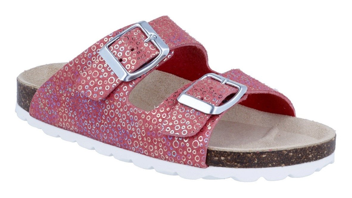 Richter Bio WMS: weit Pantolette Hausschuh mit Fußbett, Größenschablone zum Download