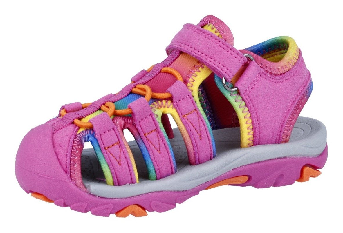 Richter Boulder WMS: mittel Sandale Badeschuh im Pride-Look, Größenschablone zum Download