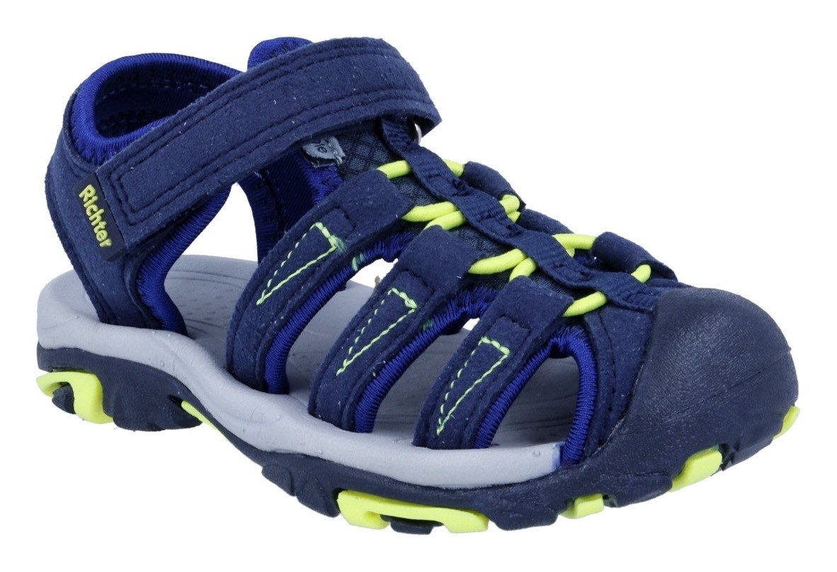 Richter Boulder WMS: mittel Sandale Wassersandale mit robuster Zehenpartie, Größenschablone zum Download