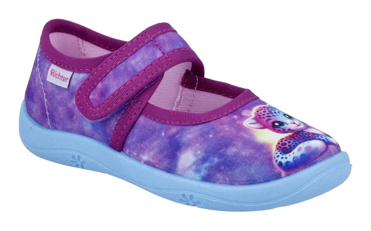 Richter Mia Hausschuh Kindergartenschuh, Klettschuh mit WMS, Größeschablone zum Download